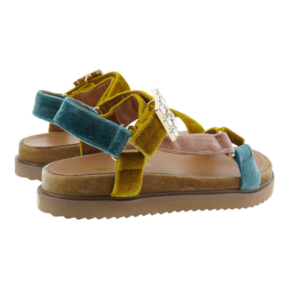 Sandalias Mujer Venezianas de Terciopelo con Hebilla | Carrile foto 4