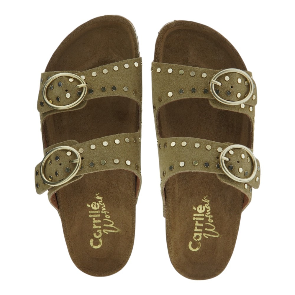 Sandalias planas cómodas mujer hebilla Carrilé Woman foto 2