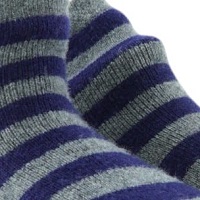 Calcetines casa Collegien rayas grises y azules - Comodidad y estilo | Carrilé foto 7