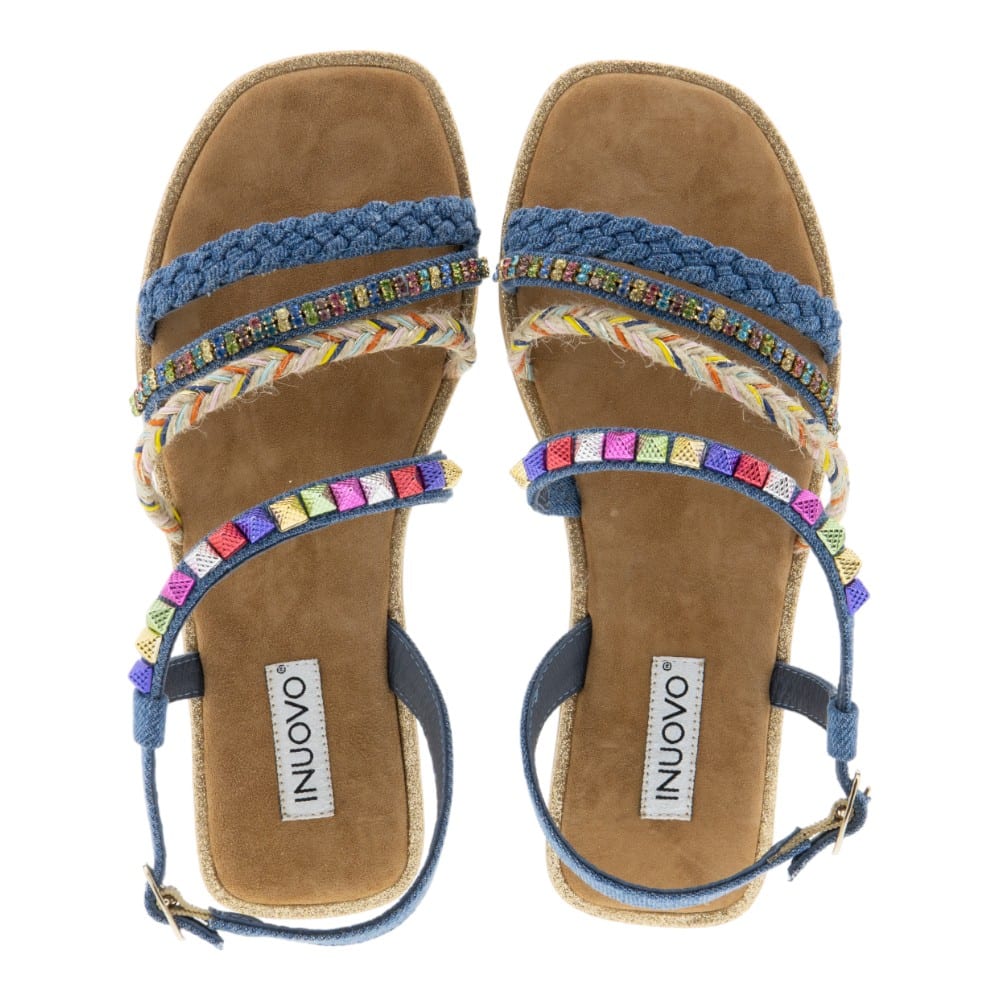 Sandalias Planas Inuovo Decoradas - Color y Confort | Carrile foto 2