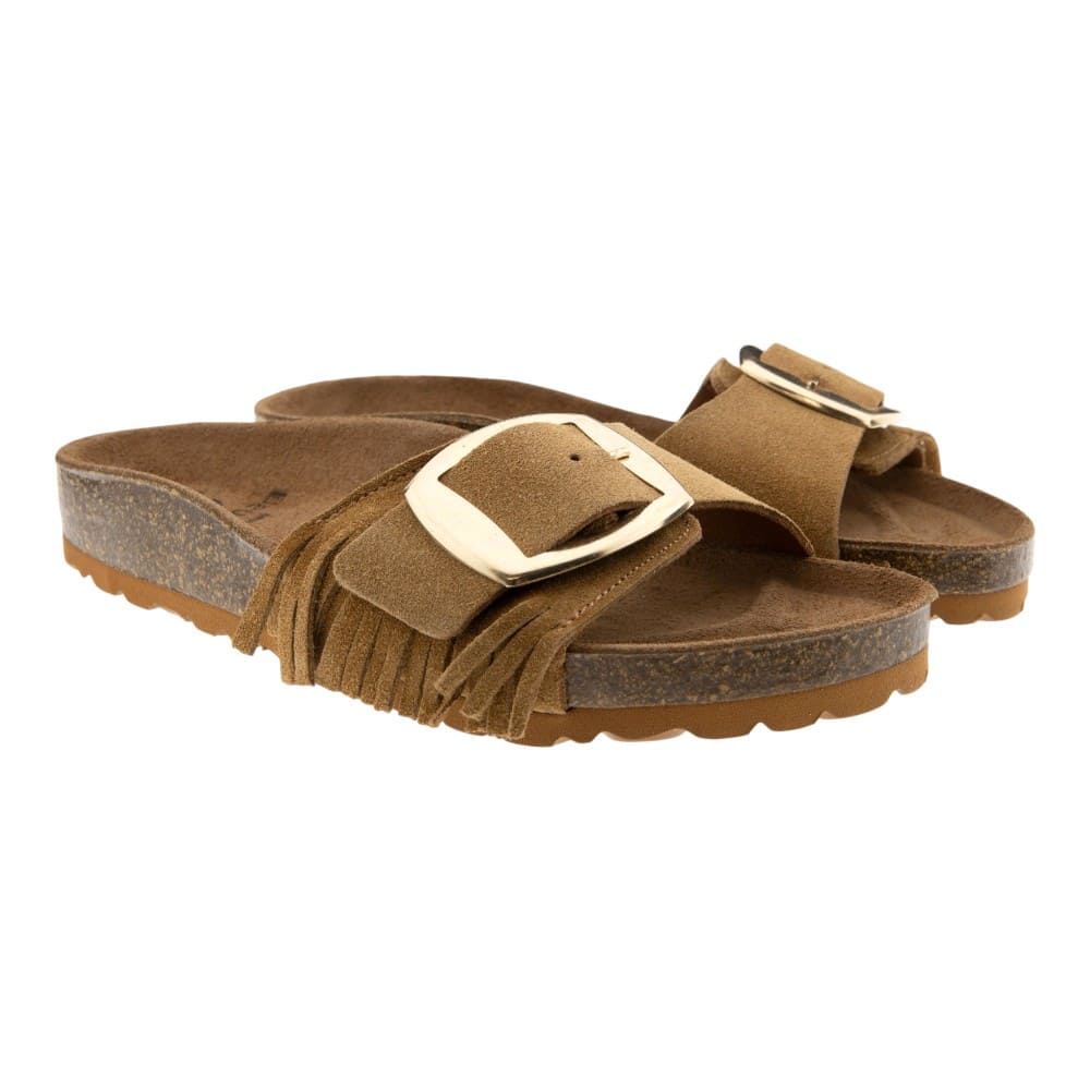 Sandalias pala hebilla y flecos Go Woman 98