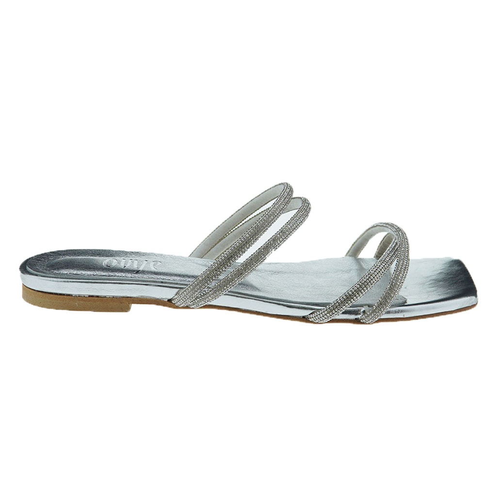 Sandalias planas mujer pala strass Ovye So Delia foto 5