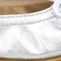 Manoletina vestir piel metalizada lazo Carrile foto 5