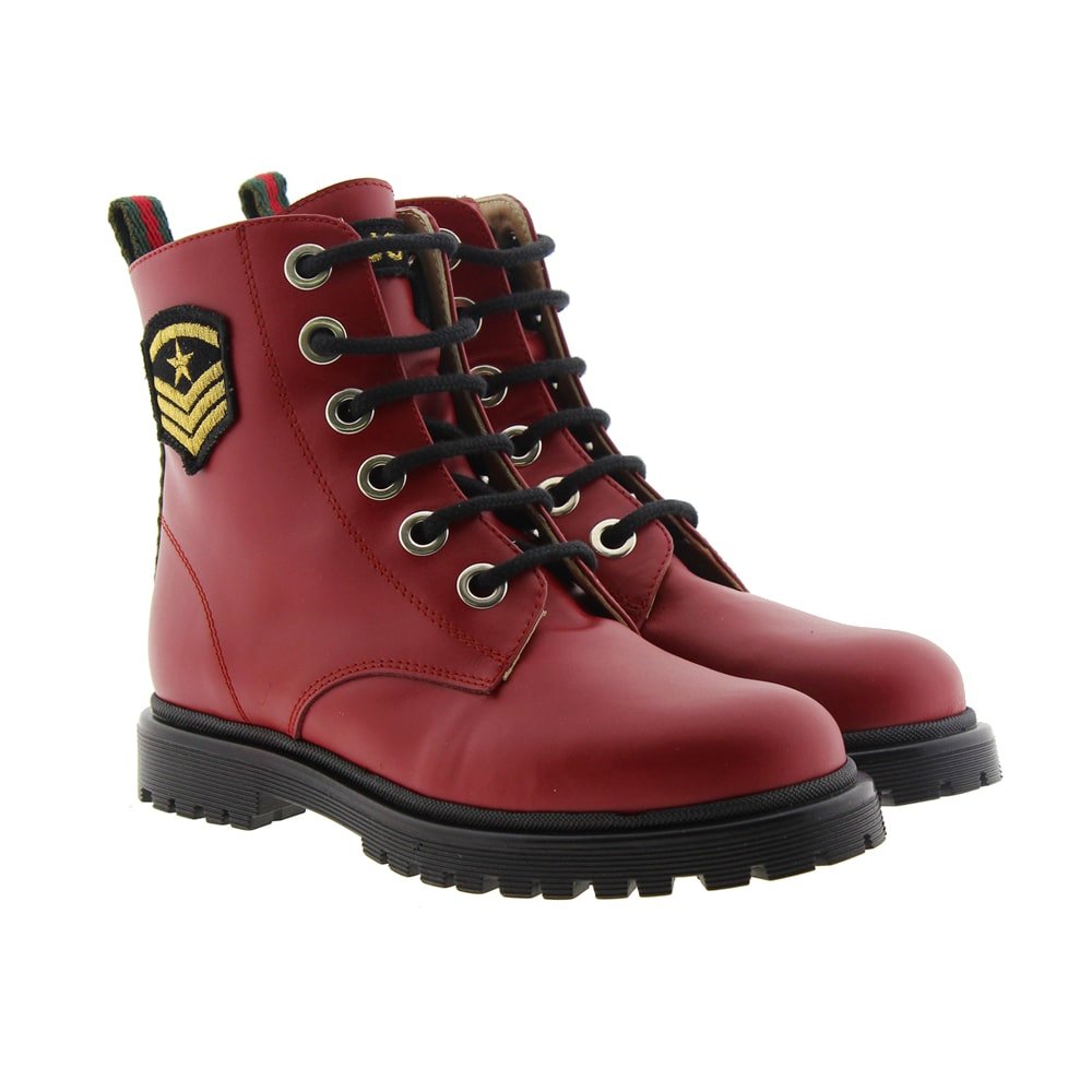 Bota motera piel parches Carrile A-3367