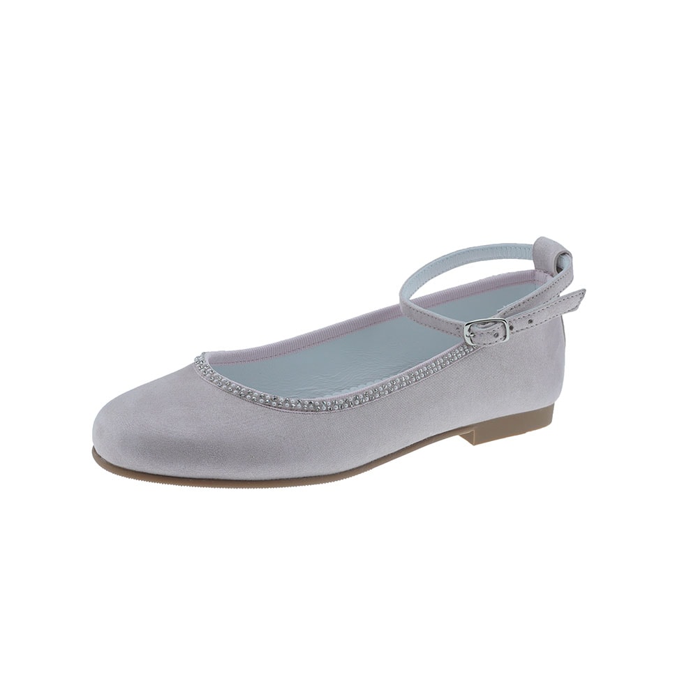 Bailarinas Rosa Comunión con Brillantes | Piel Hebilla 2026 | Carrilé foto 3