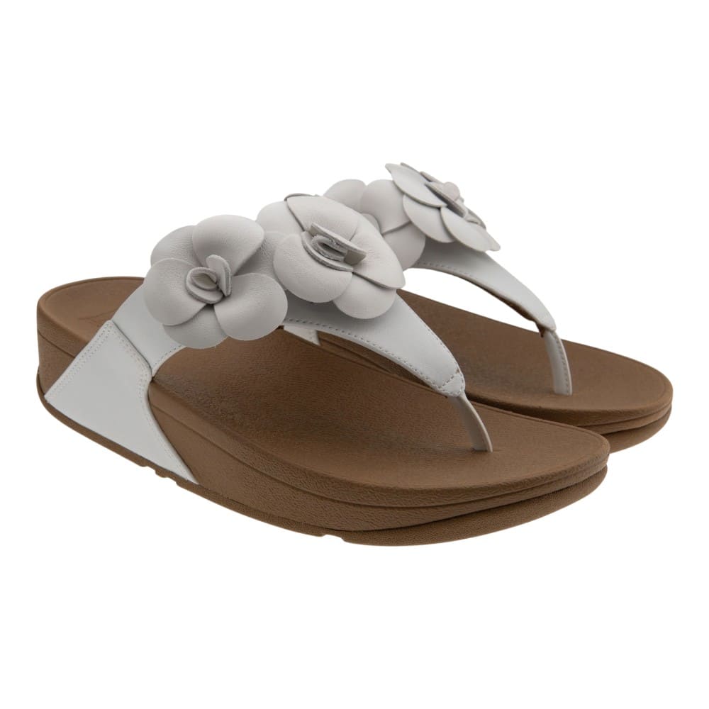Sandalias blancas dedo cuña Fit Flop A4N