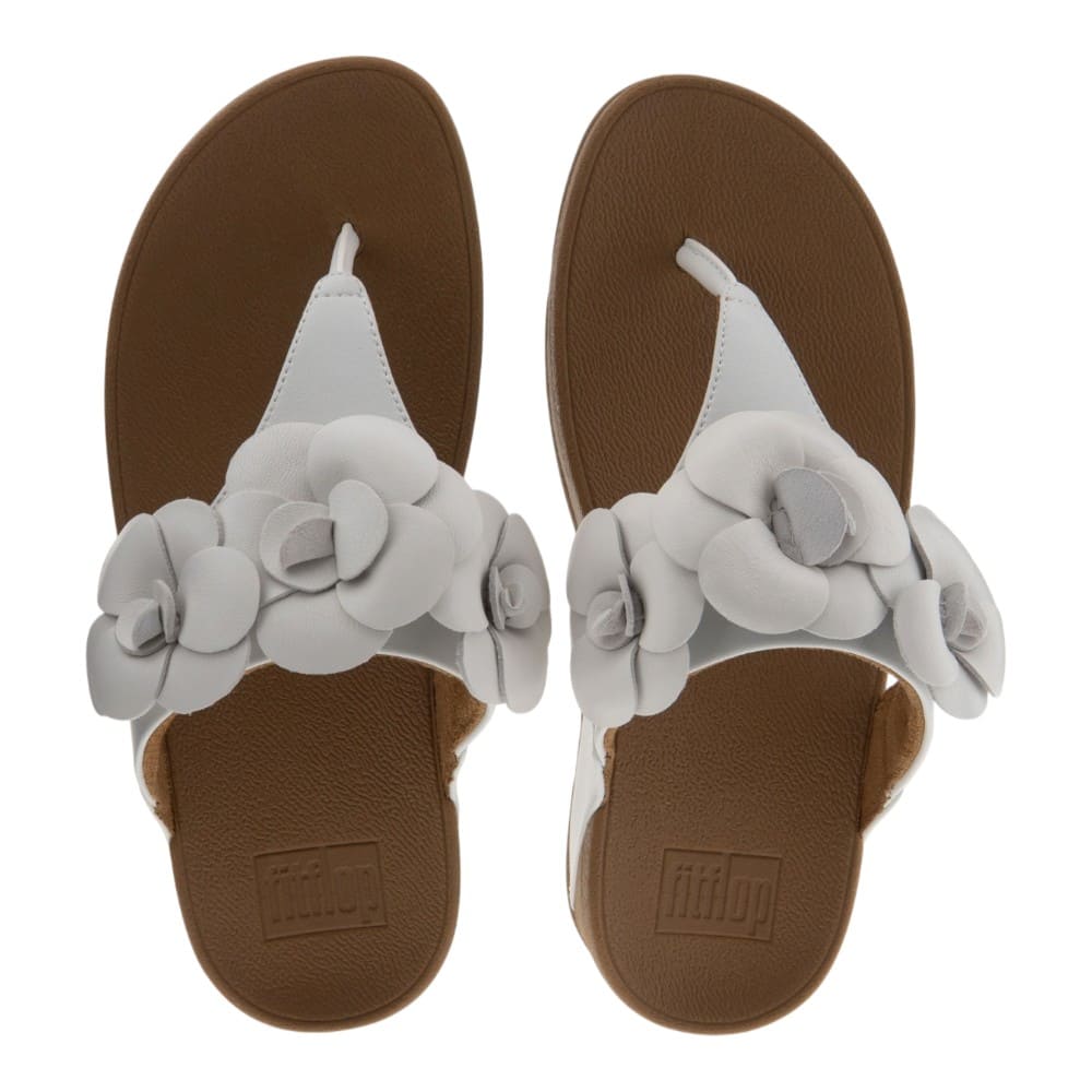 Sandalias blancas dedo cuña Fit Flop foto 2