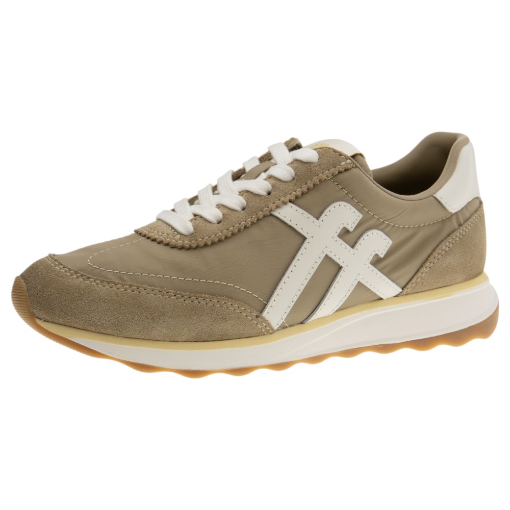 Zapatilla sneaker casual cuero ante y nylon Fit Flop | Carrilé foto 3