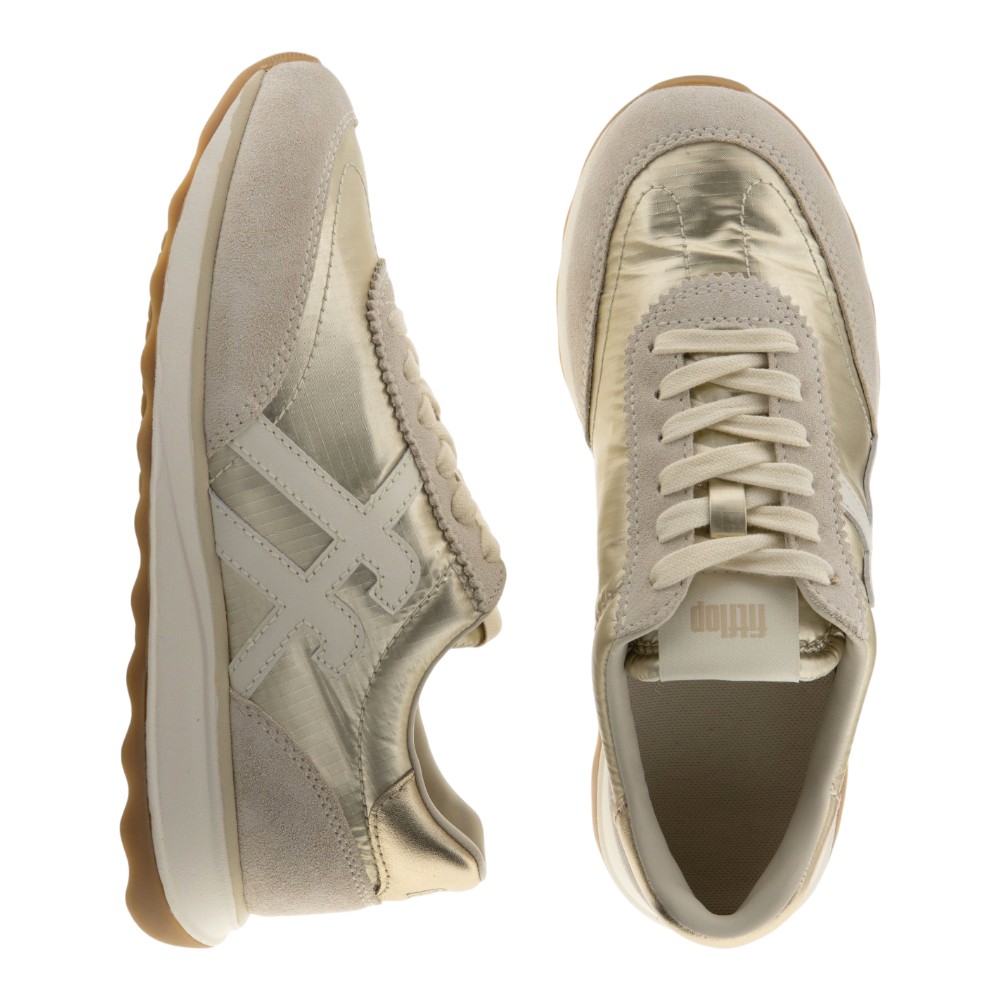 Sneakers mujer Fit Flop metalizadas foto 2