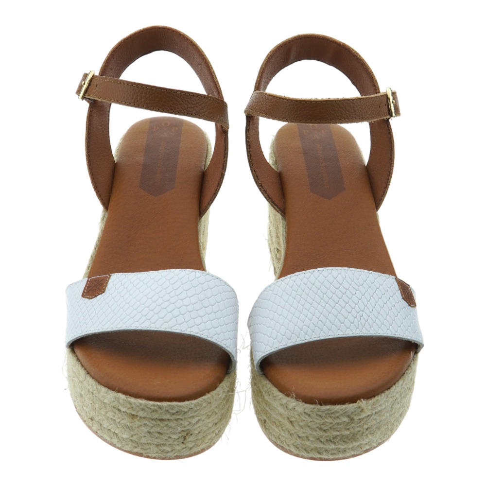Sandalias piel tacón cáñamo Popa Abaka Snake foto 2