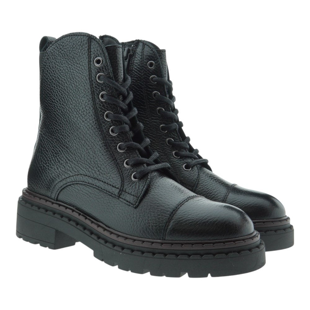 Botín negro cordones Vexed Abby 0025