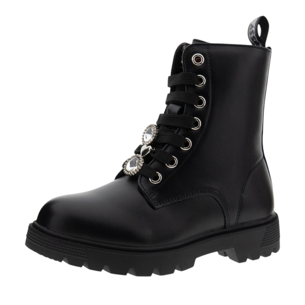 Botas militares niña adornos cordones Asso | Carrilé foto 3