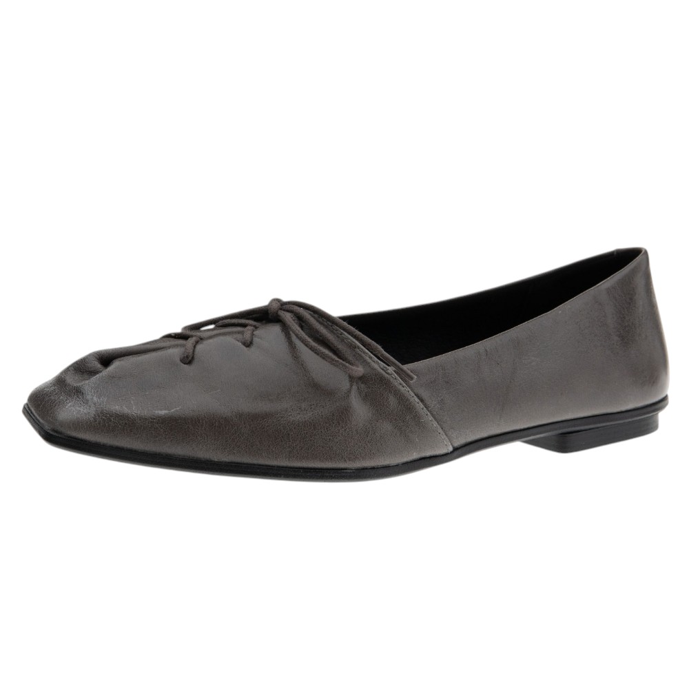 Bailarinas piel gris cordón Gaimo | Carrilé foto 3