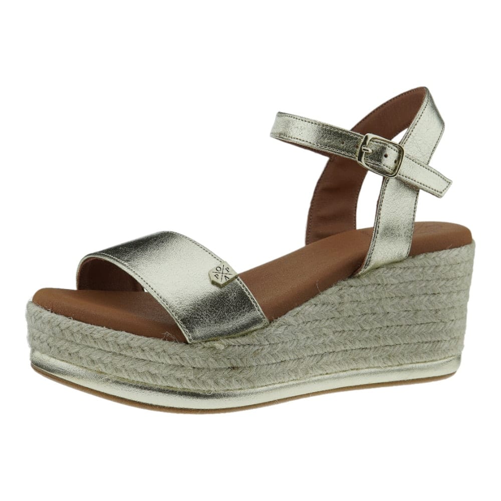 Comprar Sandalias Cuña Popa Arambol Oro | Carrile.es foto 3