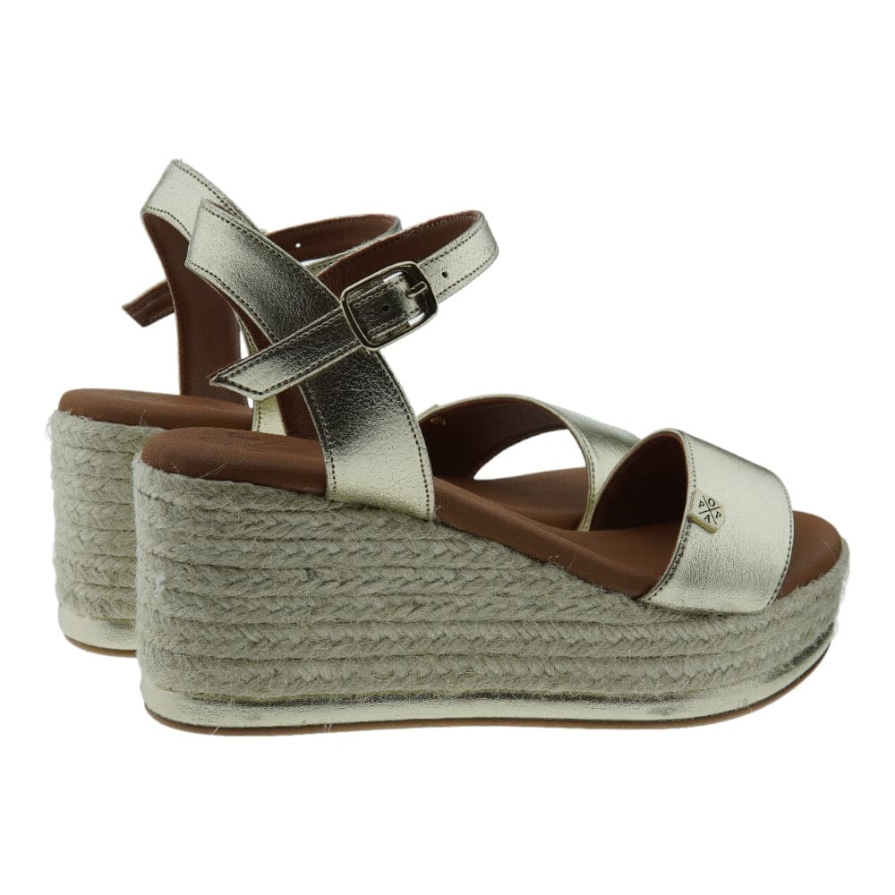 Comprar Sandalias Cuña Popa Arambol Oro | Carrile.es foto 4