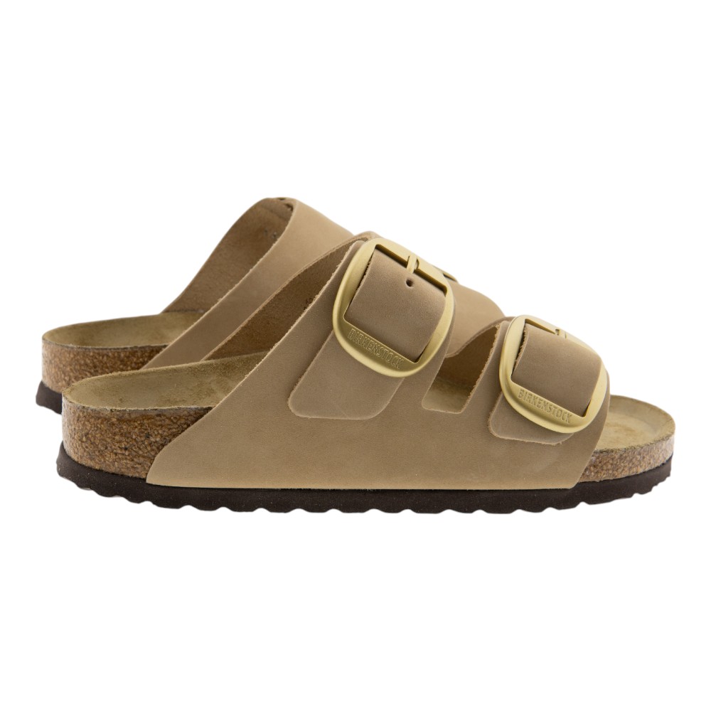 Sandalias mujer Birkenstock beige con doble hebilla de piel – Comodidad y estilo foto 4