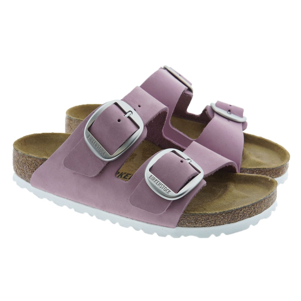 Sandalias bio mujer doble hebilla piel Birkenstock Arizona Big Buckle