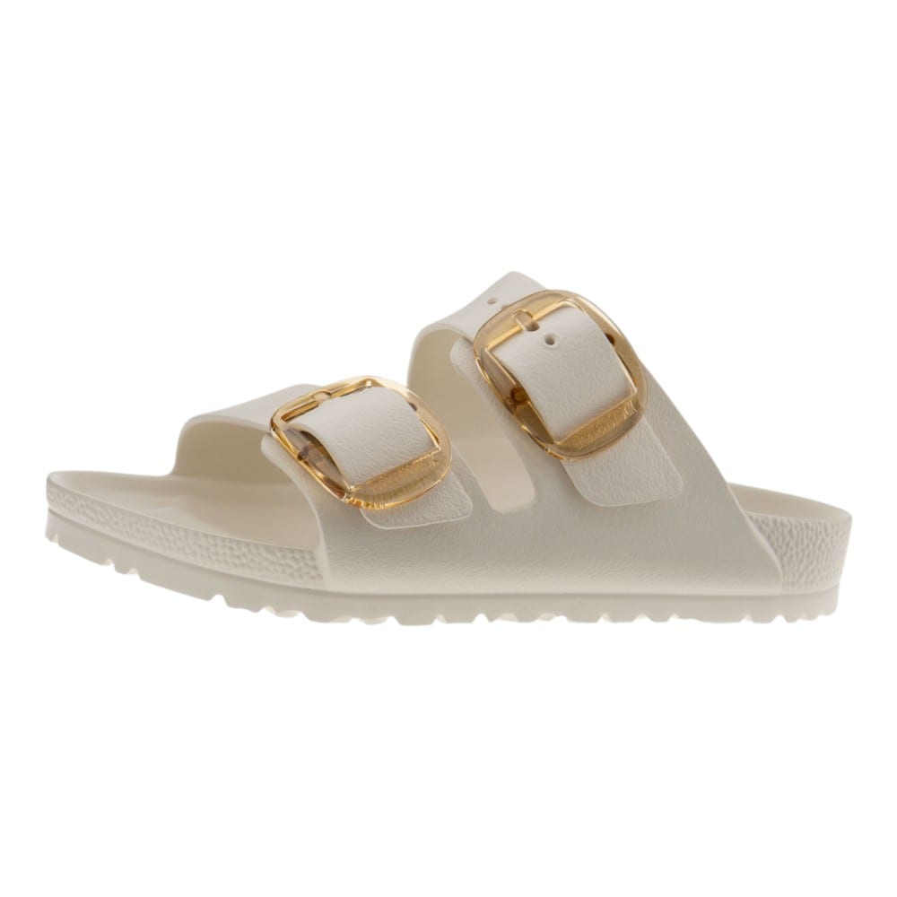 Sandalias beig para mujer Birkenstock con hebillas doradas | Elegancia y confort foto 3