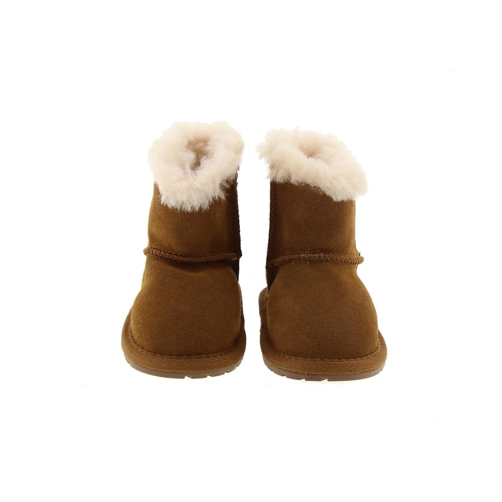 Botitas pelo bebé en piel nobuck con cierre velcro | Emu foto 2