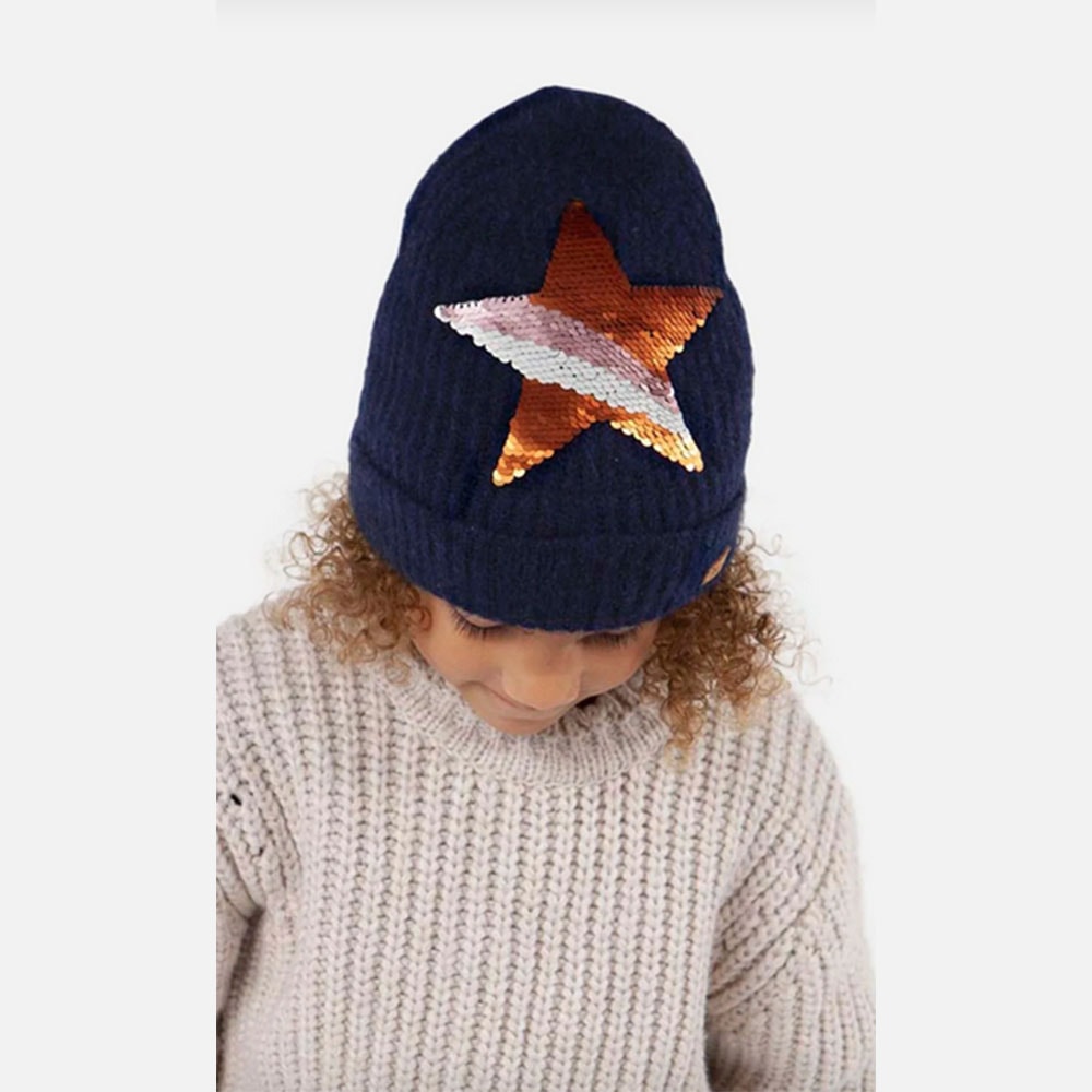 Gorro lana estrella lentejuelas Barts BA6162 Azul foto 3