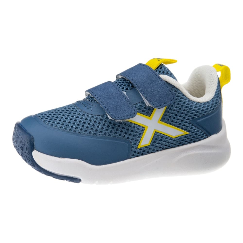 Zapatillas Munich Baby Cloe para Niño - Azul y Amarillo | Carrile foto 3