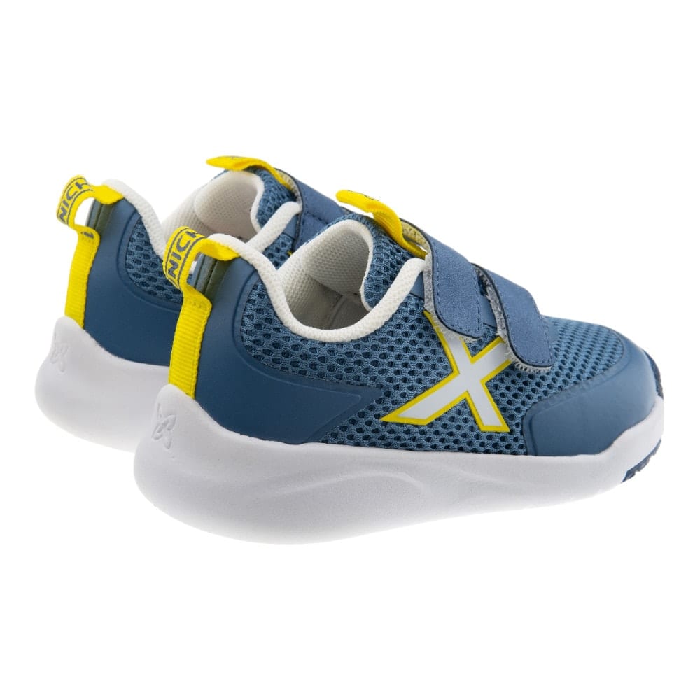 Zapatillas Munich Baby Cloe para Niño - Azul y Amarillo | Carrile foto 4