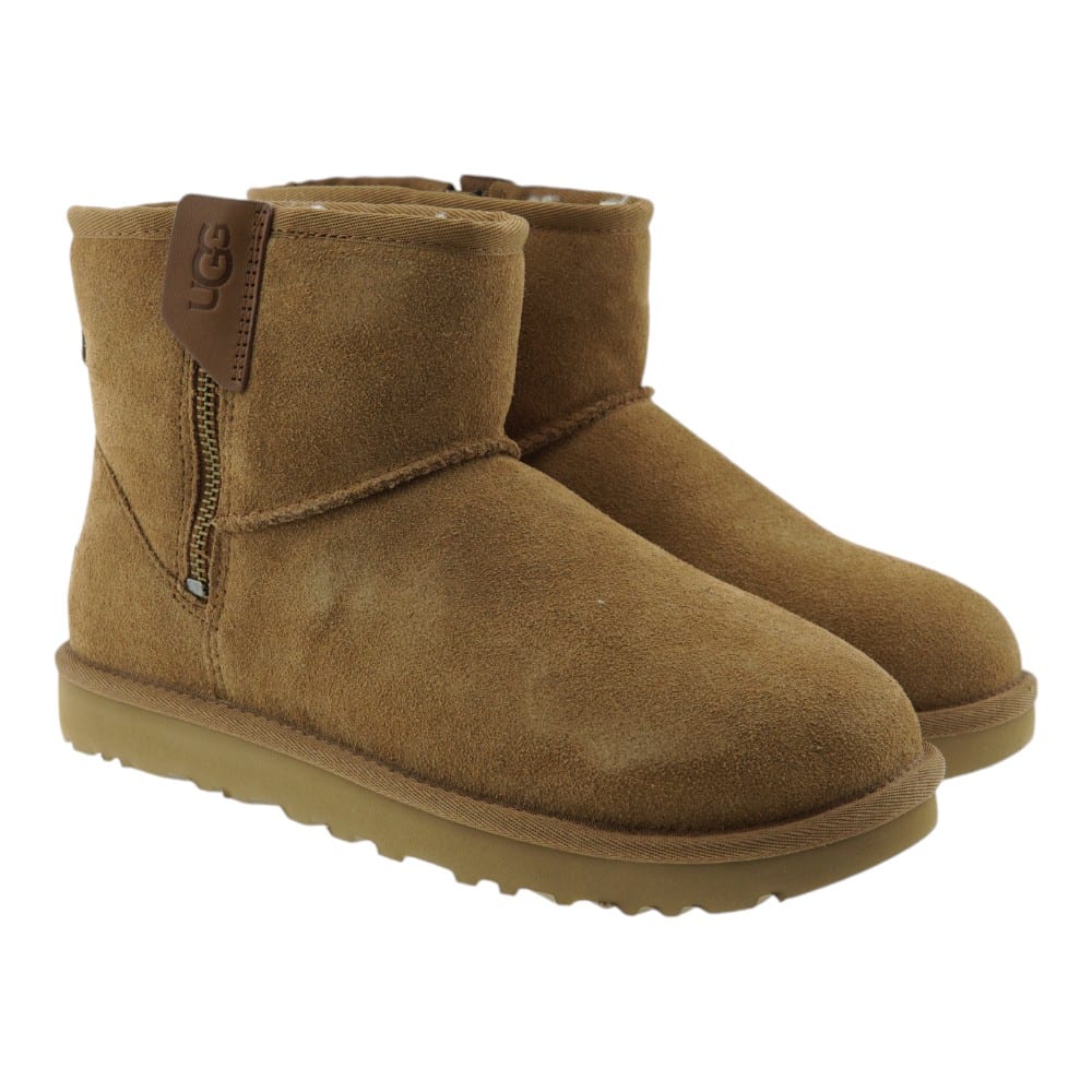 Botas australianas adorno cremallera piel cordero Ugg Bailey Zip Mini