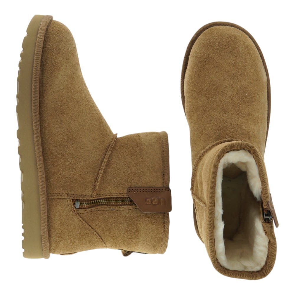 Botas australianas adorno cremallera piel cordero Ugg Bailey Zip Mini foto 2