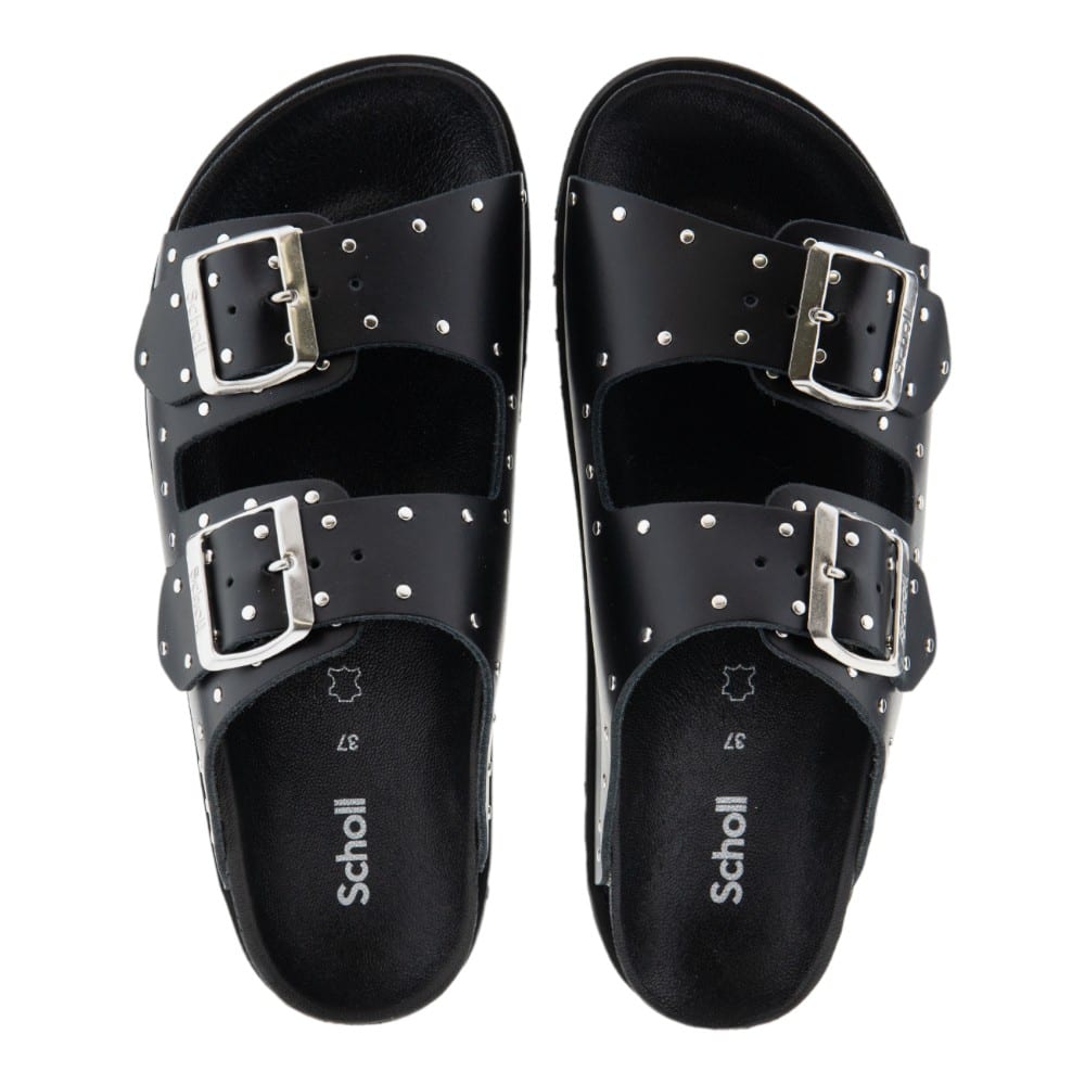 Compra Sandalias Scholl con Tachuelas - Disponibles en Coñac y Negro | Carrile foto 2