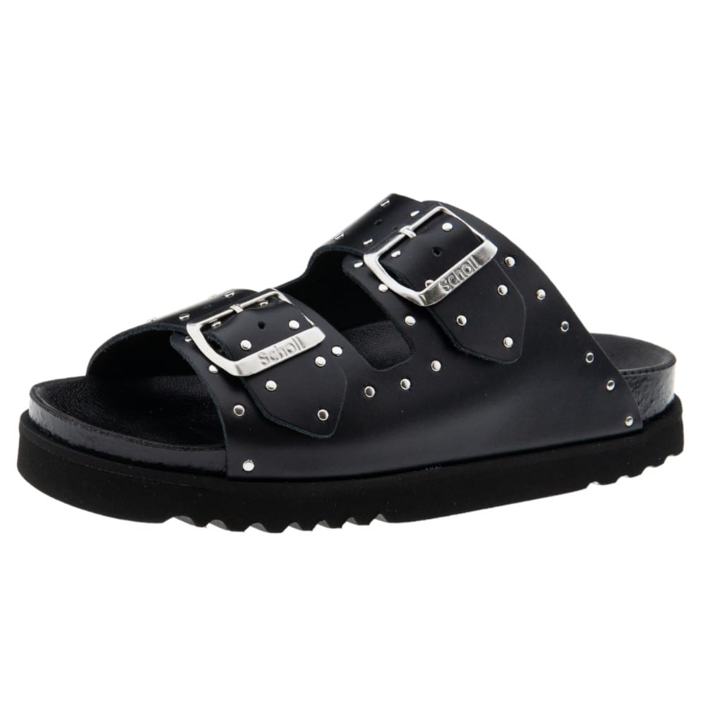 Compra Sandalias Scholl con Tachuelas - Disponibles en Coñac y Negro | Carrile foto 3