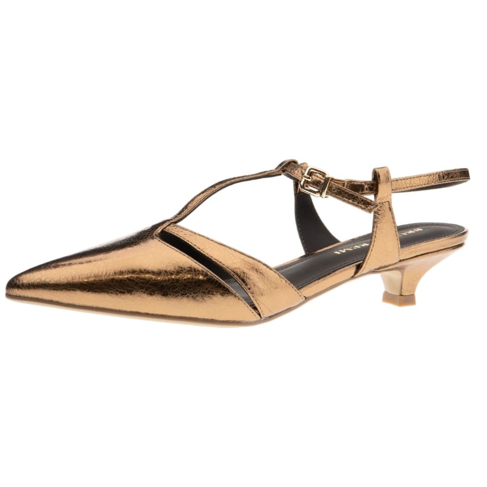 Zapatos destalonados tacón oro rosa Bruno Premi foto 3