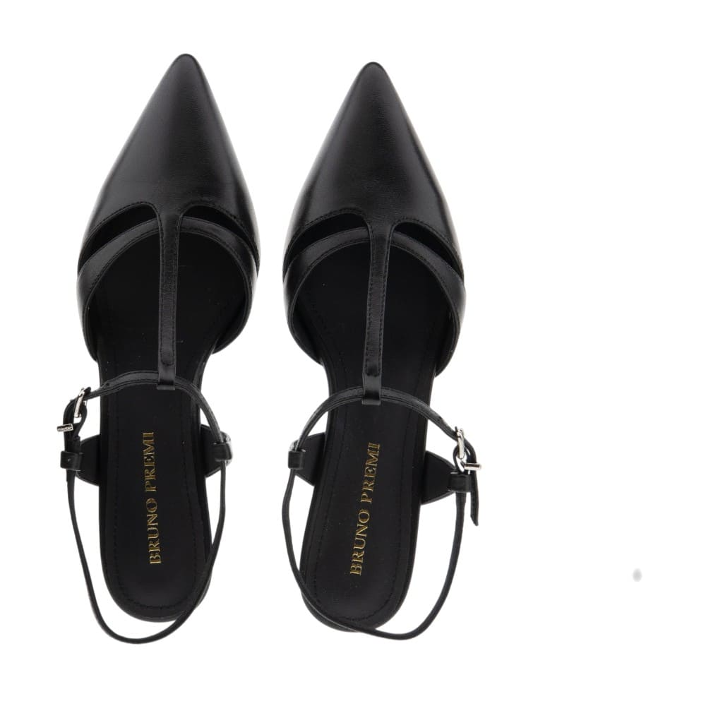 Zapatos destalonados tacón hebilla piel Bruno Premi foto 2