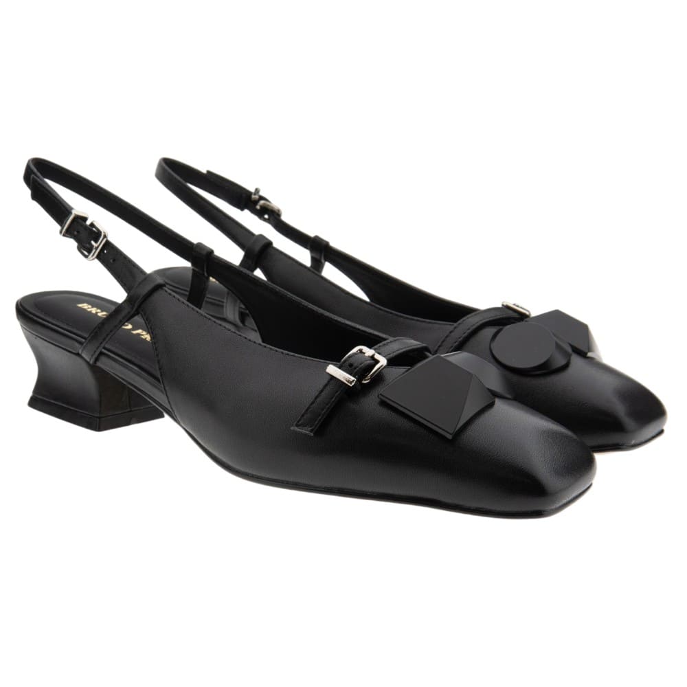Zapato negro tacón destalonado Bruno Premi BN0802X