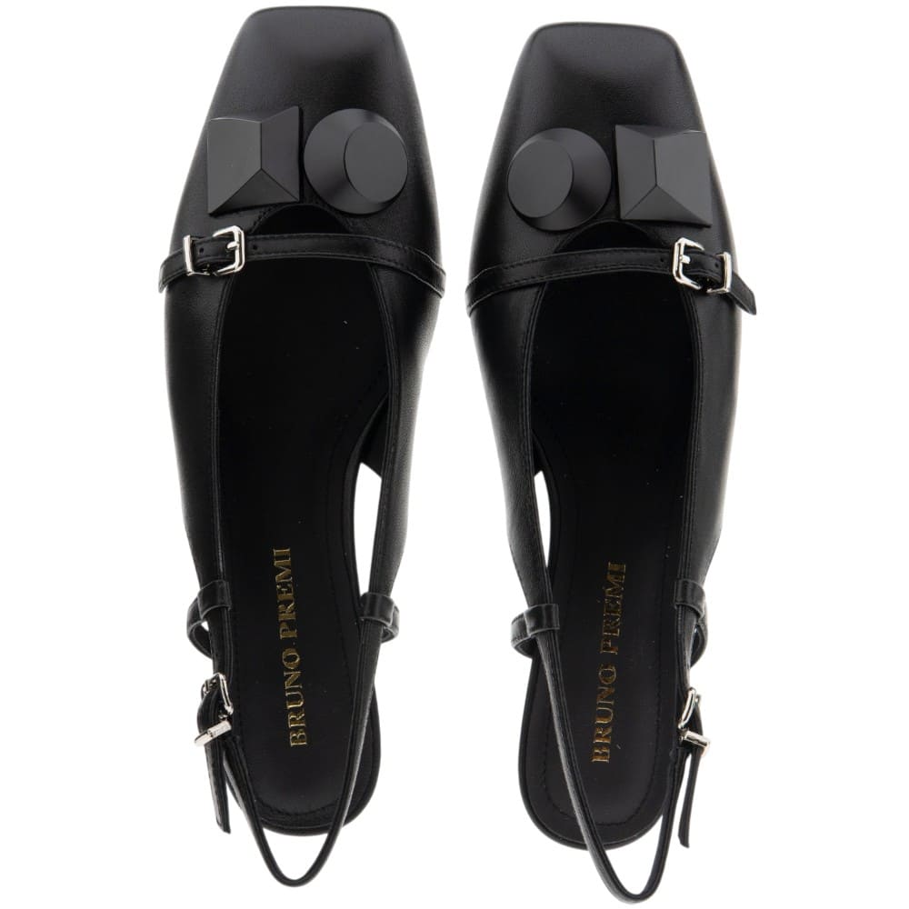 Zapato negro tacón destalonado Bruno Premi foto 2