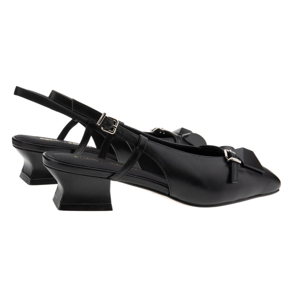 Zapato negro tacón destalonado Bruno Premi foto 4