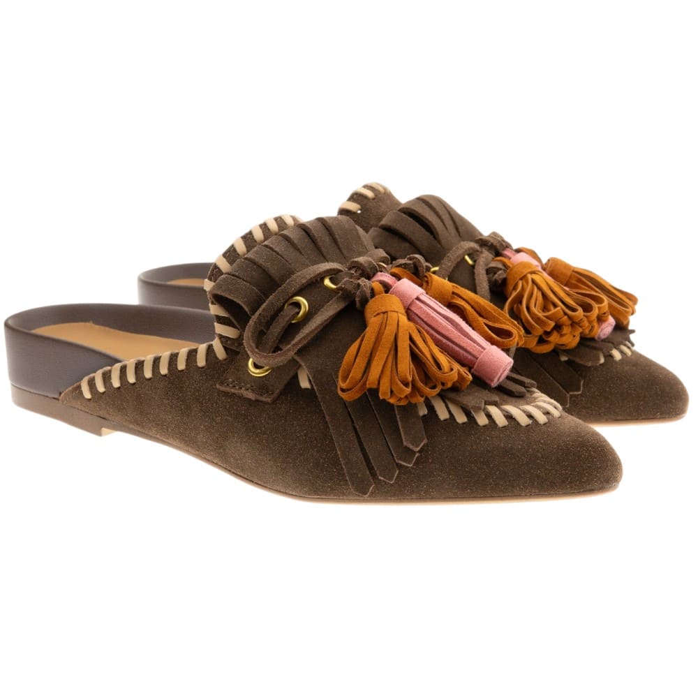 Mules punta borlas y flecos Bruno Premi BN1603X