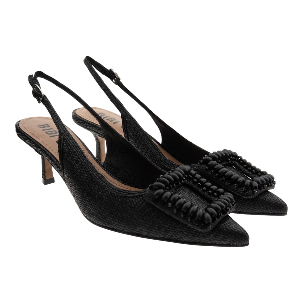 Zapatos salón rafia tacón Bibilou Bonnie Pump 55