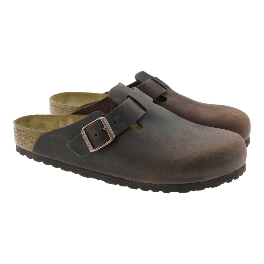 Zueco cuero hombre Birkenstock Boston Oiled