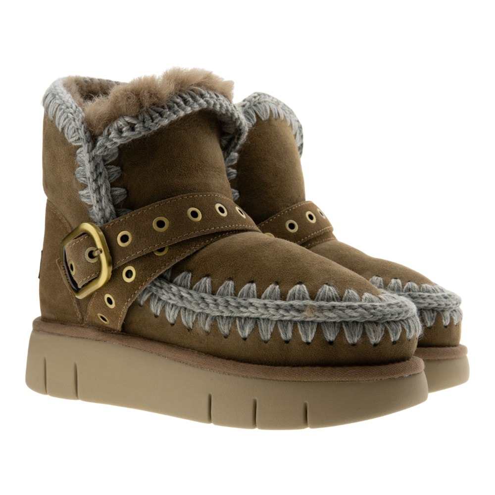 Botas australianas piel cordero hebilla Mou Bounce Boot Buc