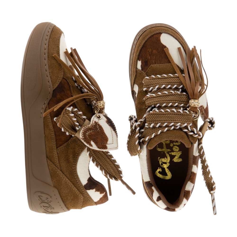 Sneakers vaca y charms mujer CafèNoir foto 2