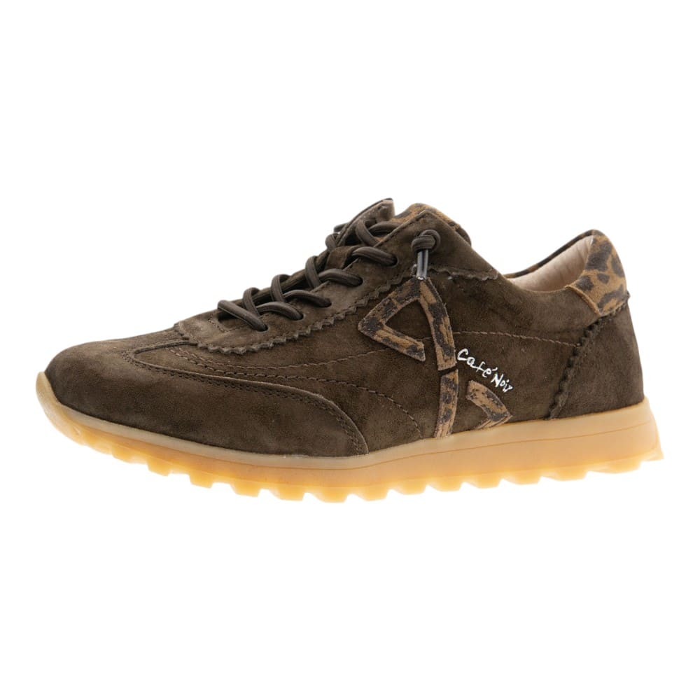 Sneakers piel ante cordón elástico Cafenoir | Carrilé foto 3