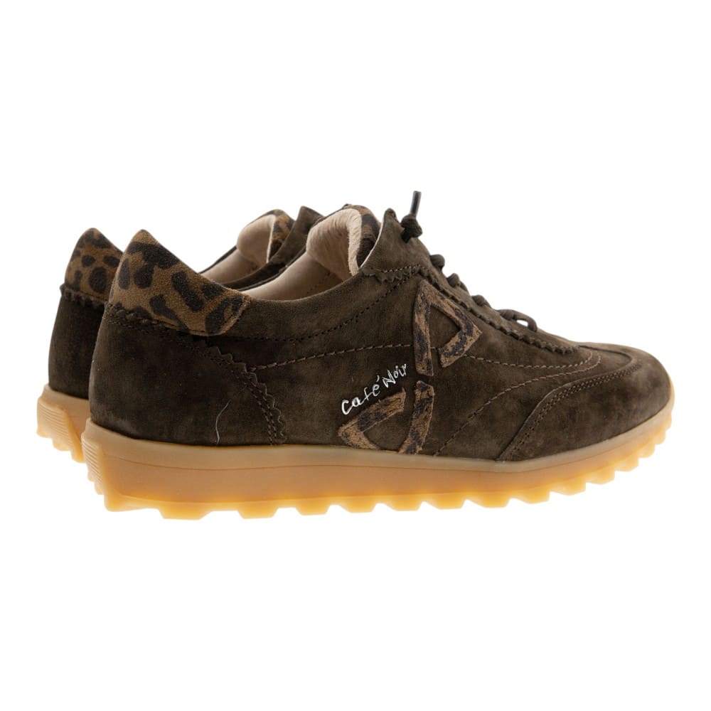 Sneakers piel ante cordón elástico Cafenoir | Carrilé foto 4