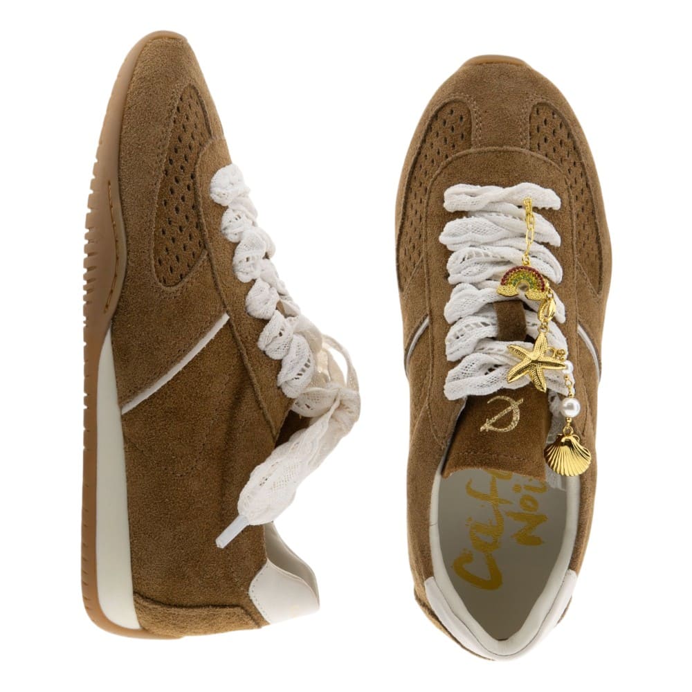 Zapatillas ante cuero charms mujer Cafenoir foto 2