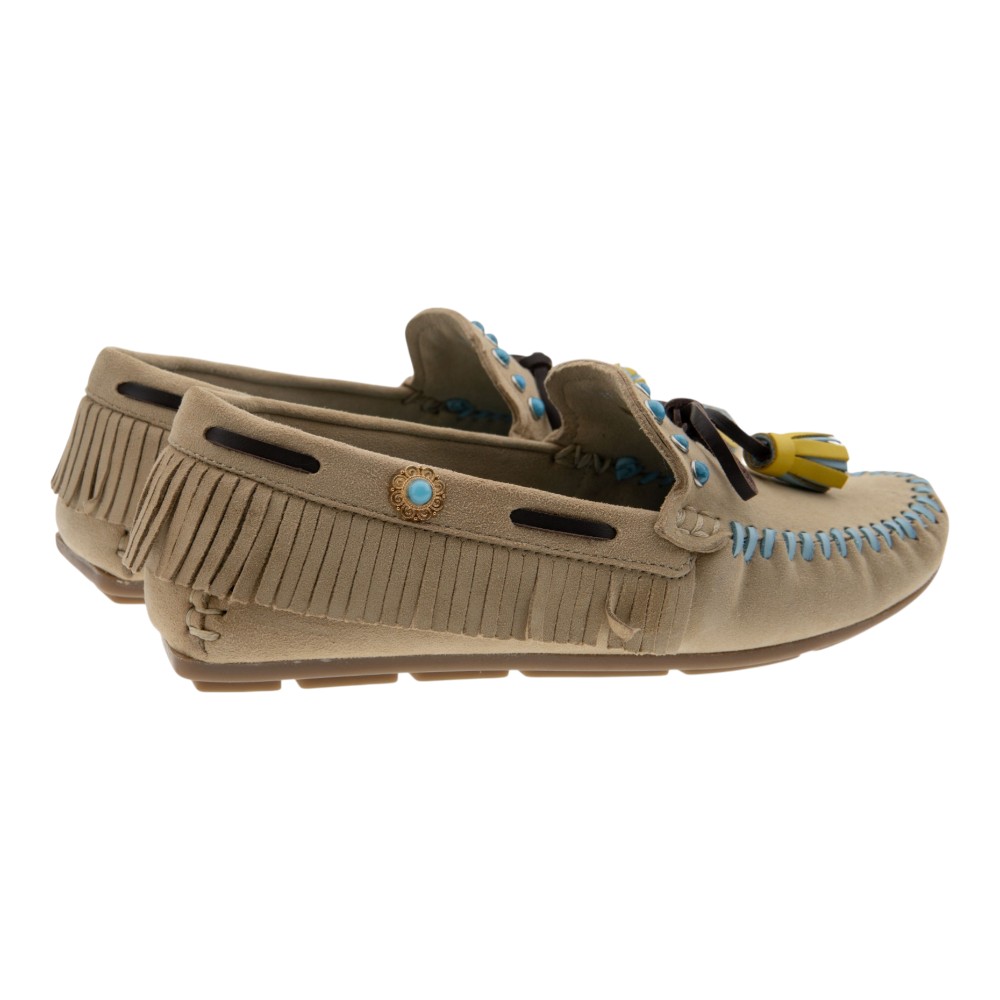 Mocasines mujer ante borlas Cafenoir foto 4