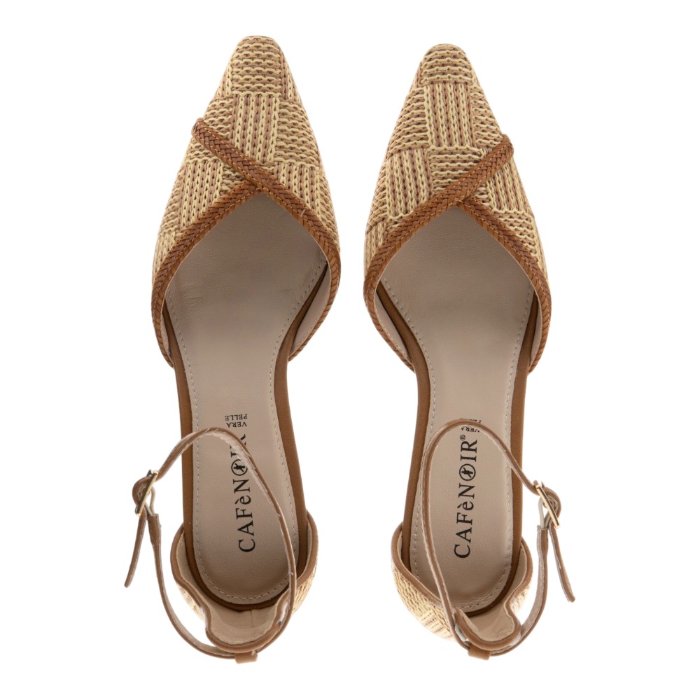 Zapato tacon rafia pulsera Cafenoir foto 2