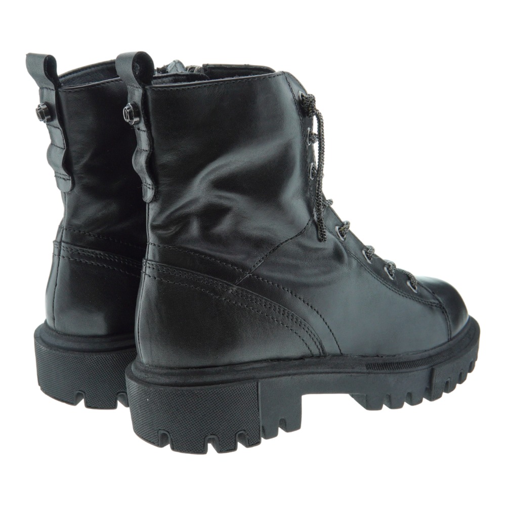 Bota militar mujer acordonada brillo Cafenoir C1fb1101 foto 4