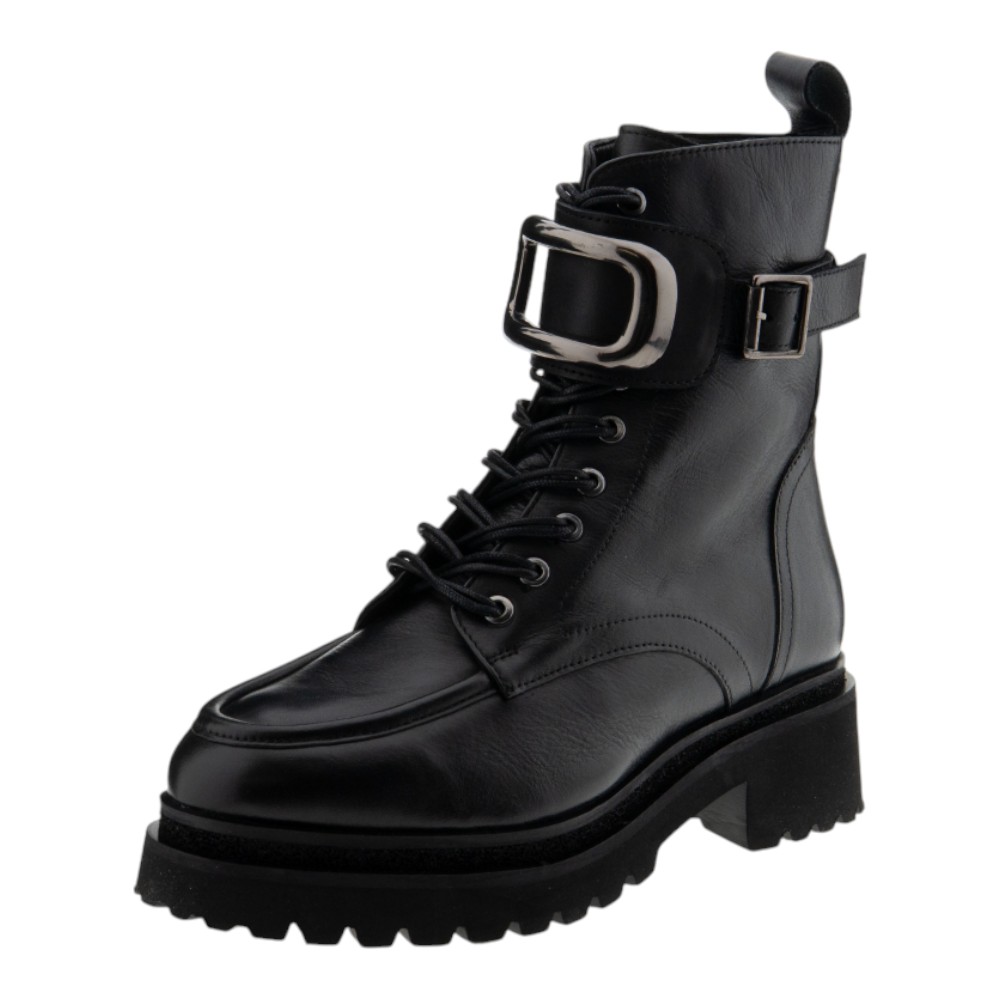 Botas militar mujer negras Cafenoir | Carrilé foto 3