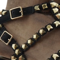 Sandalias Romanas CafèNoir Tachuelas Doradas | Carrile foto 7