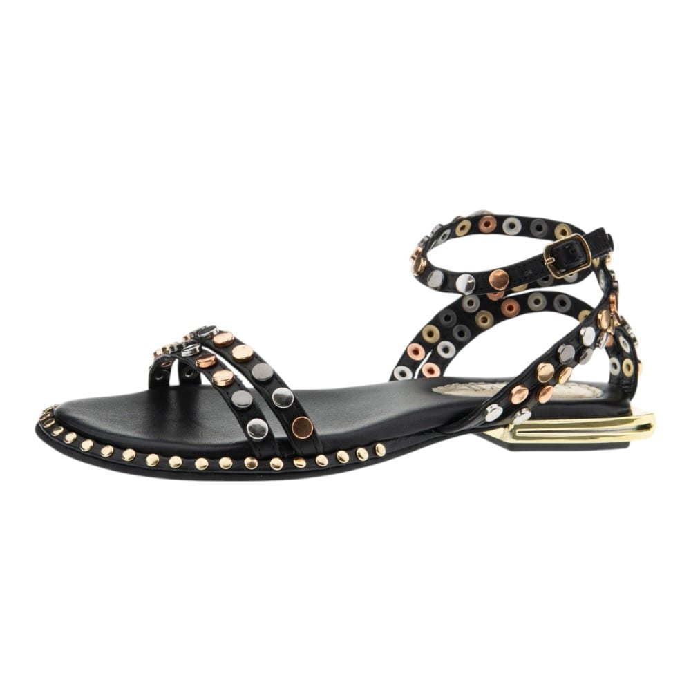 Sandalias Romanas Mujer Cafenoir Elegantes con Tachuelas | Carrile foto 3