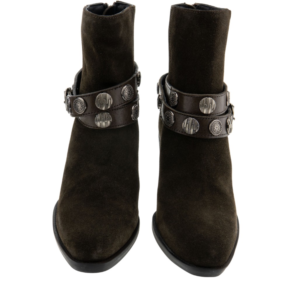 Botines camperos mujer marrón con apliques – CafeNoir | Carrilé foto 2